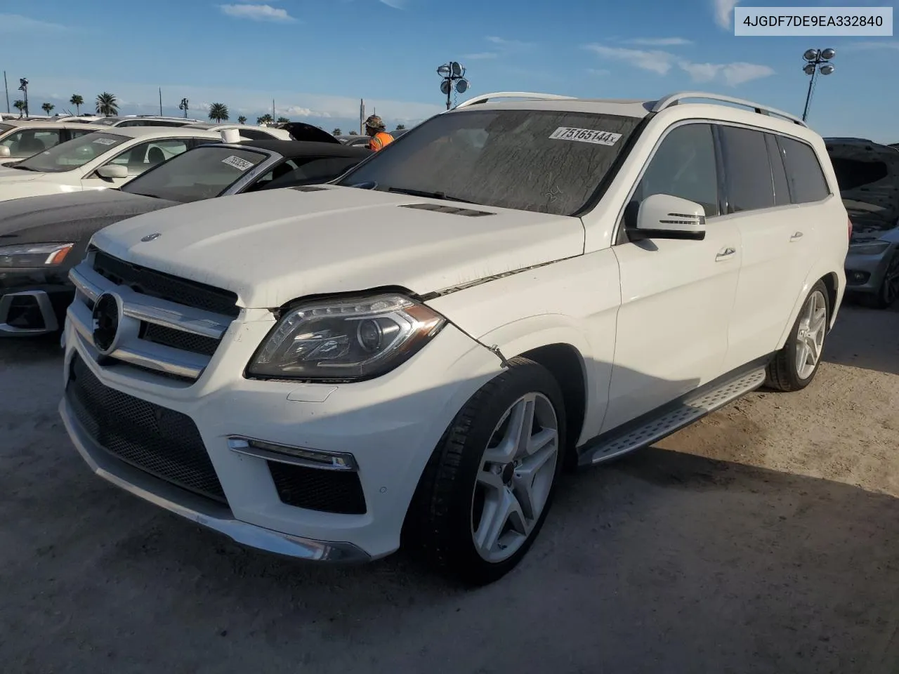 2014 Mercedes-Benz Gl 550 4Matic VIN: 4JGDF7DE9EA332840 Lot: 75165144