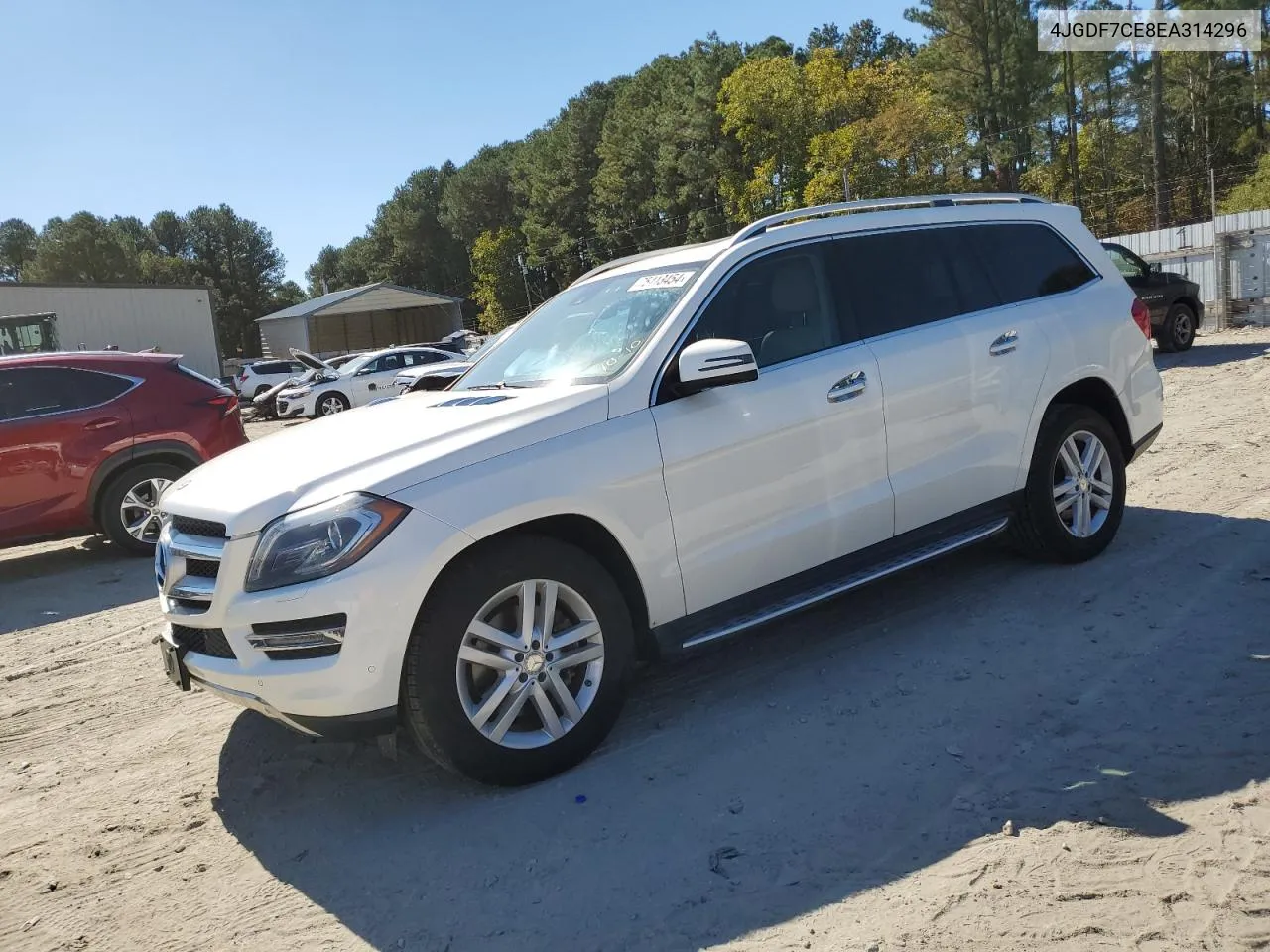 2014 Mercedes-Benz Gl 450 4Matic VIN: 4JGDF7CE8EA314296 Lot: 75413454