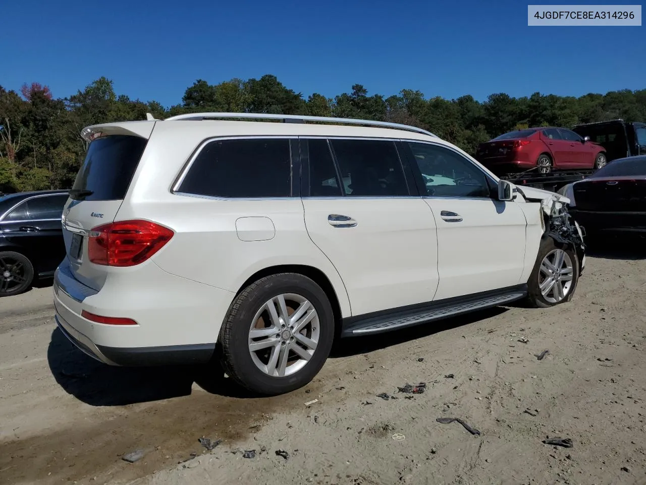 2014 Mercedes-Benz Gl 450 4Matic VIN: 4JGDF7CE8EA314296 Lot: 75413454