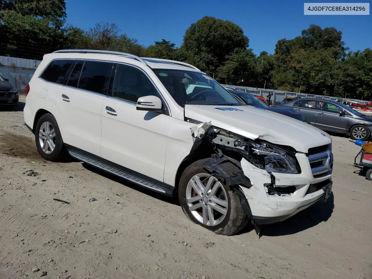 2014 Mercedes-Benz Gl 450 4Matic VIN: 4JGDF7CE8EA314296 Lot: 75413454