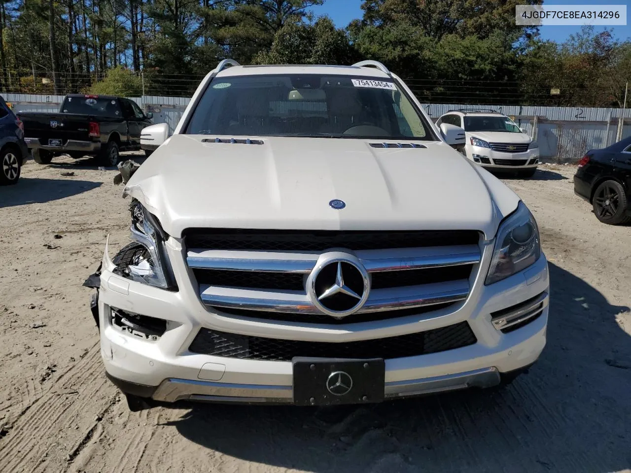 2014 Mercedes-Benz Gl 450 4Matic VIN: 4JGDF7CE8EA314296 Lot: 75413454