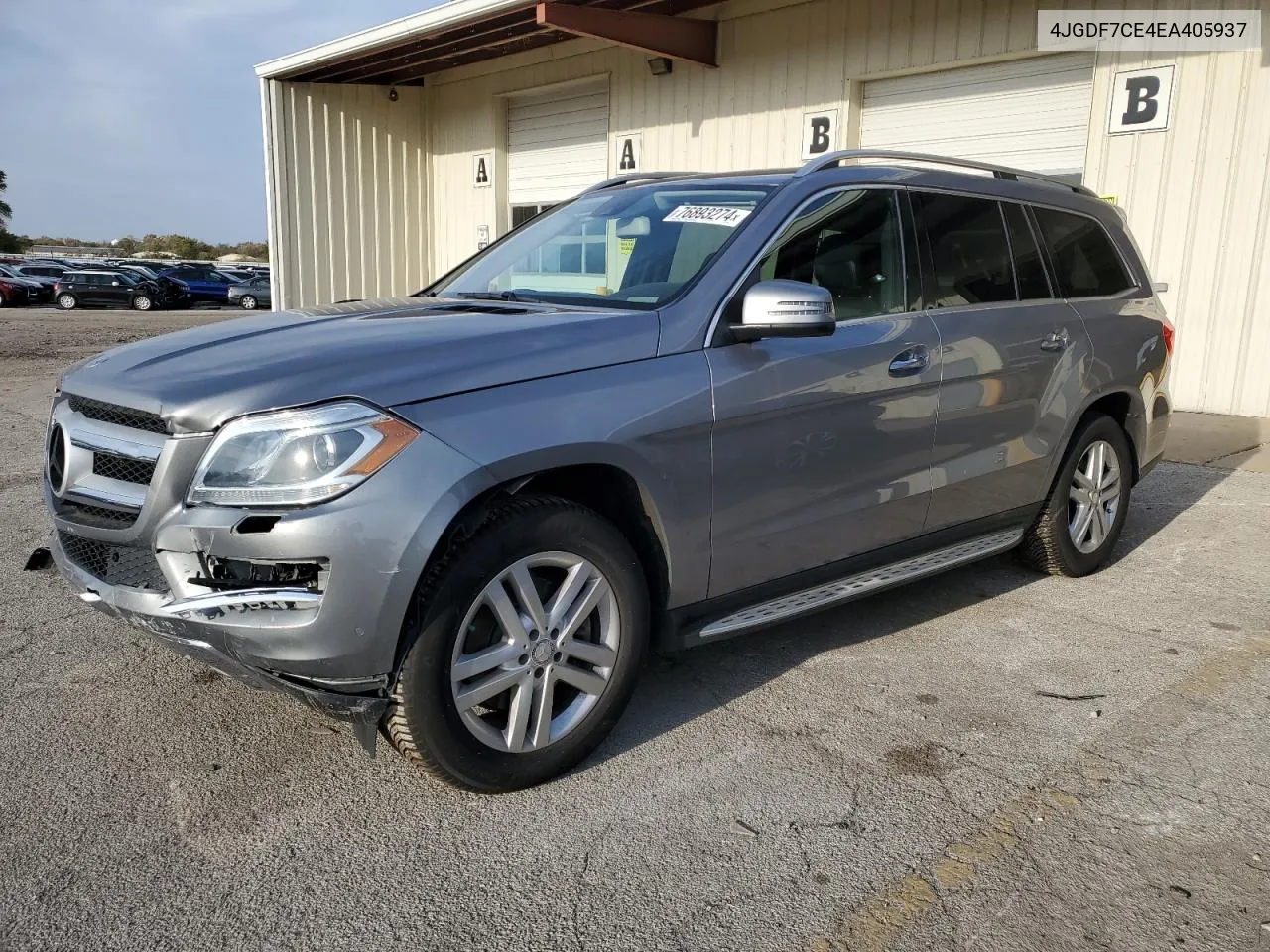 2014 Mercedes-Benz Gl 450 4Matic VIN: 4JGDF7CE4EA405937 Lot: 76893274