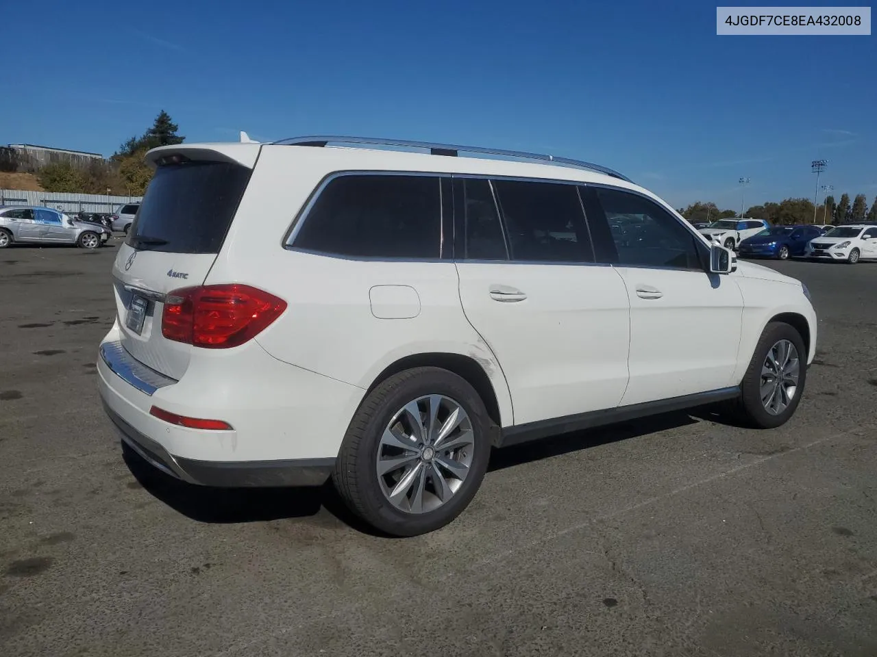 2014 Mercedes-Benz Gl 450 4Matic VIN: 4JGDF7CE8EA432008 Lot: 77503224