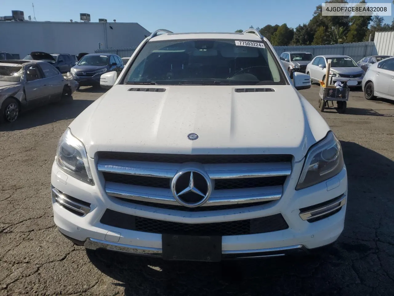 2014 Mercedes-Benz Gl 450 4Matic VIN: 4JGDF7CE8EA432008 Lot: 77503224