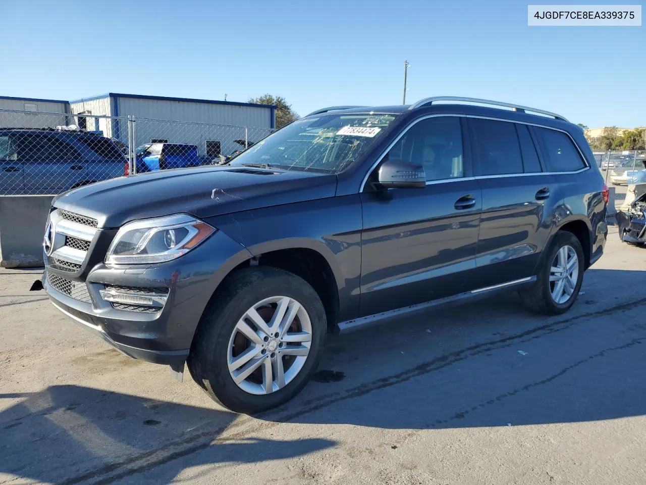 2014 Mercedes-Benz Gl 450 4Matic VIN: 4JGDF7CE8EA339375 Lot: 77834474