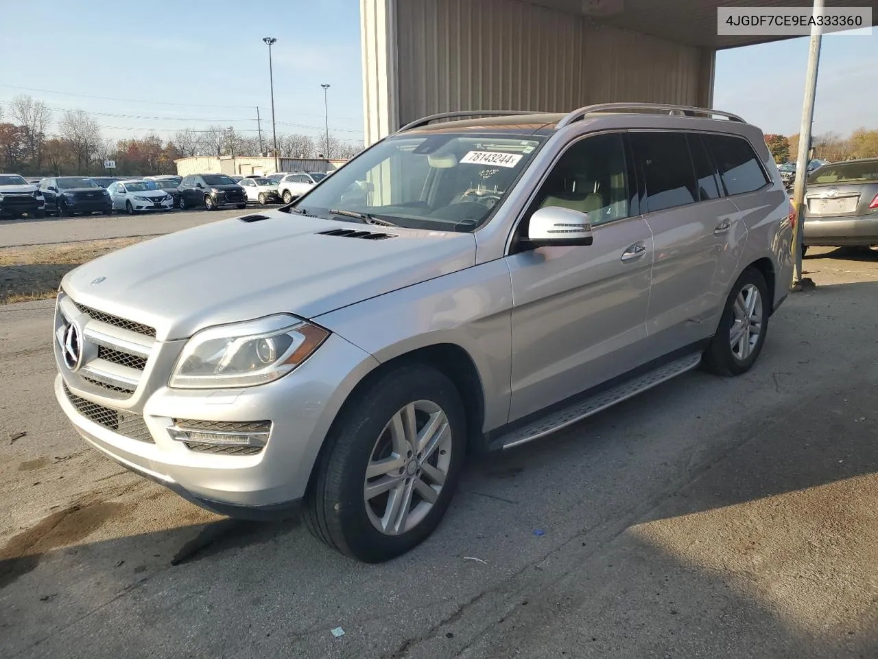 2014 Mercedes-Benz Gl 450 4Matic VIN: 4JGDF7CE9EA333360 Lot: 78143244