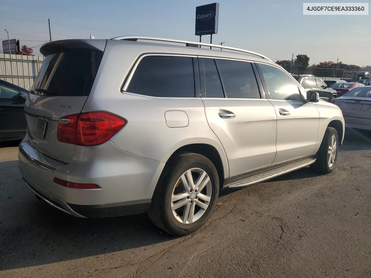 2014 Mercedes-Benz Gl 450 4Matic VIN: 4JGDF7CE9EA333360 Lot: 78143244