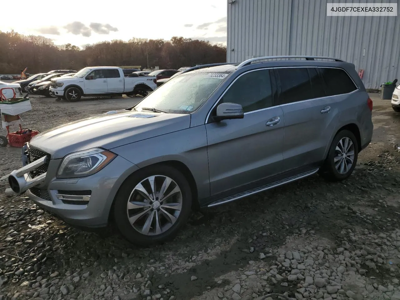 2014 Mercedes-Benz Gl 450 4Matic VIN: 4JGDF7CEXEA332752 Lot: 78233364