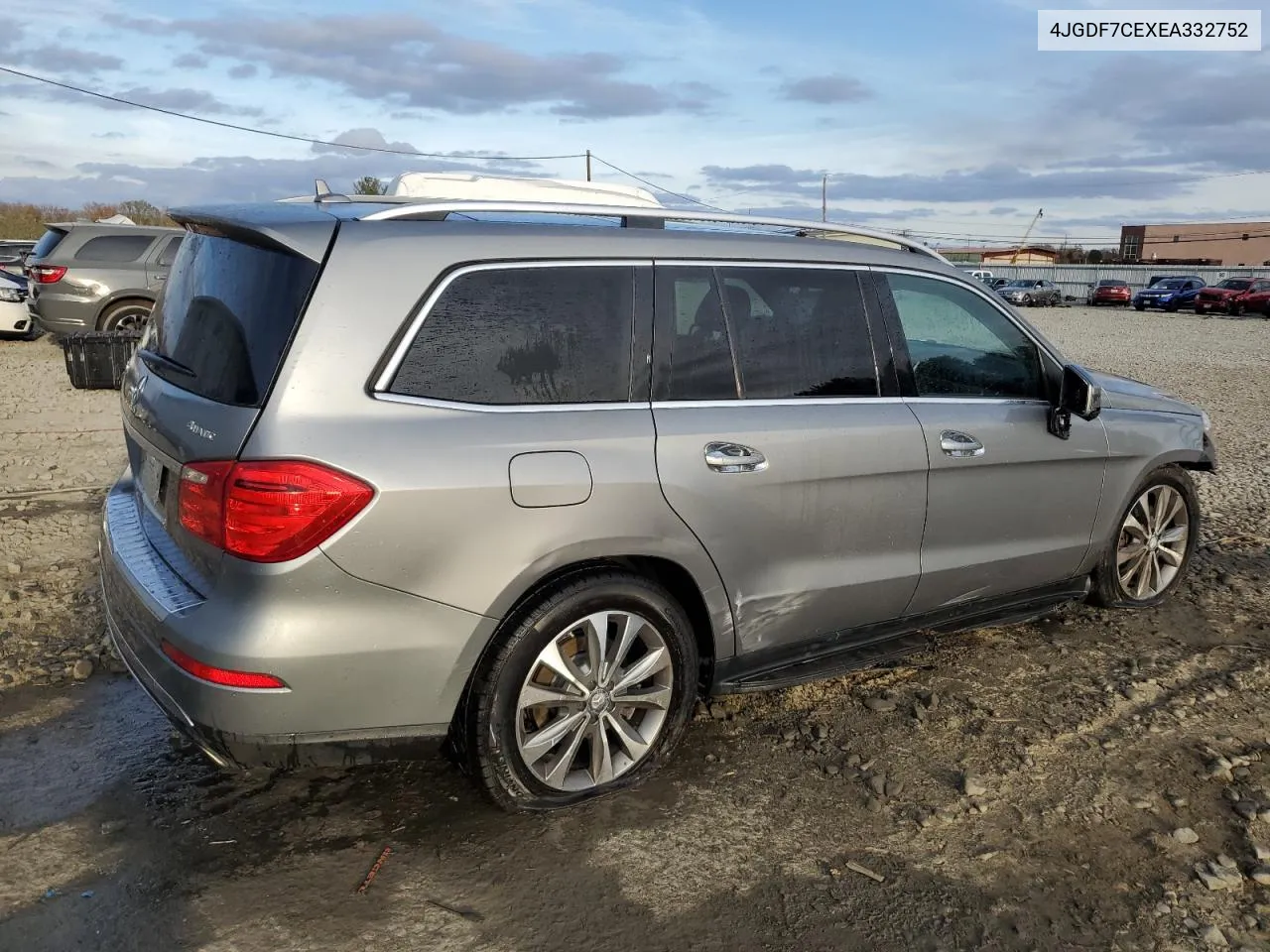 2014 Mercedes-Benz Gl 450 4Matic VIN: 4JGDF7CEXEA332752 Lot: 78233364