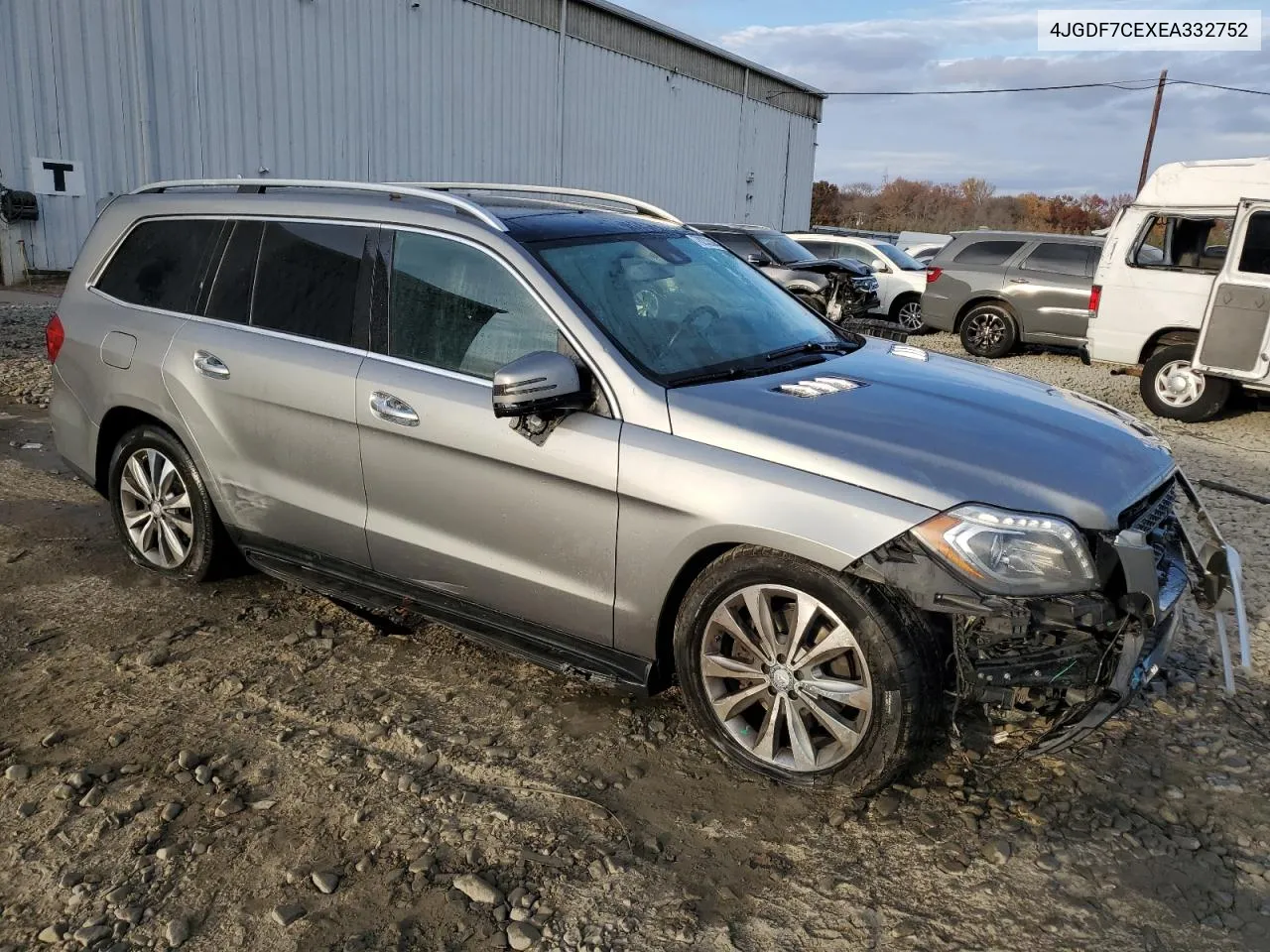 2014 Mercedes-Benz Gl 450 4Matic VIN: 4JGDF7CEXEA332752 Lot: 78233364