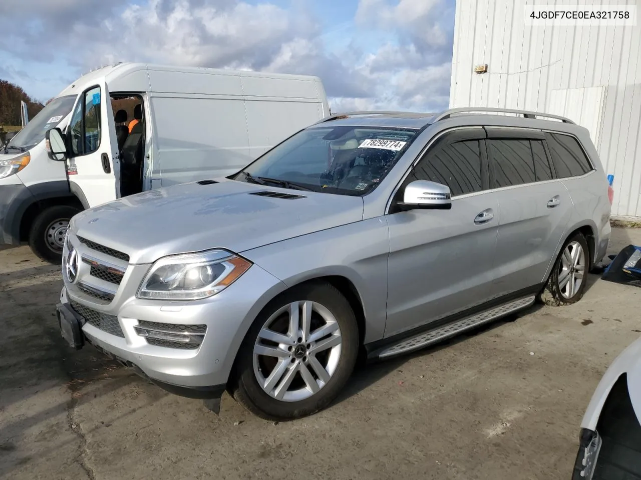 2014 Mercedes-Benz Gl 450 4Matic VIN: 4JGDF7CE0EA321758 Lot: 78299774