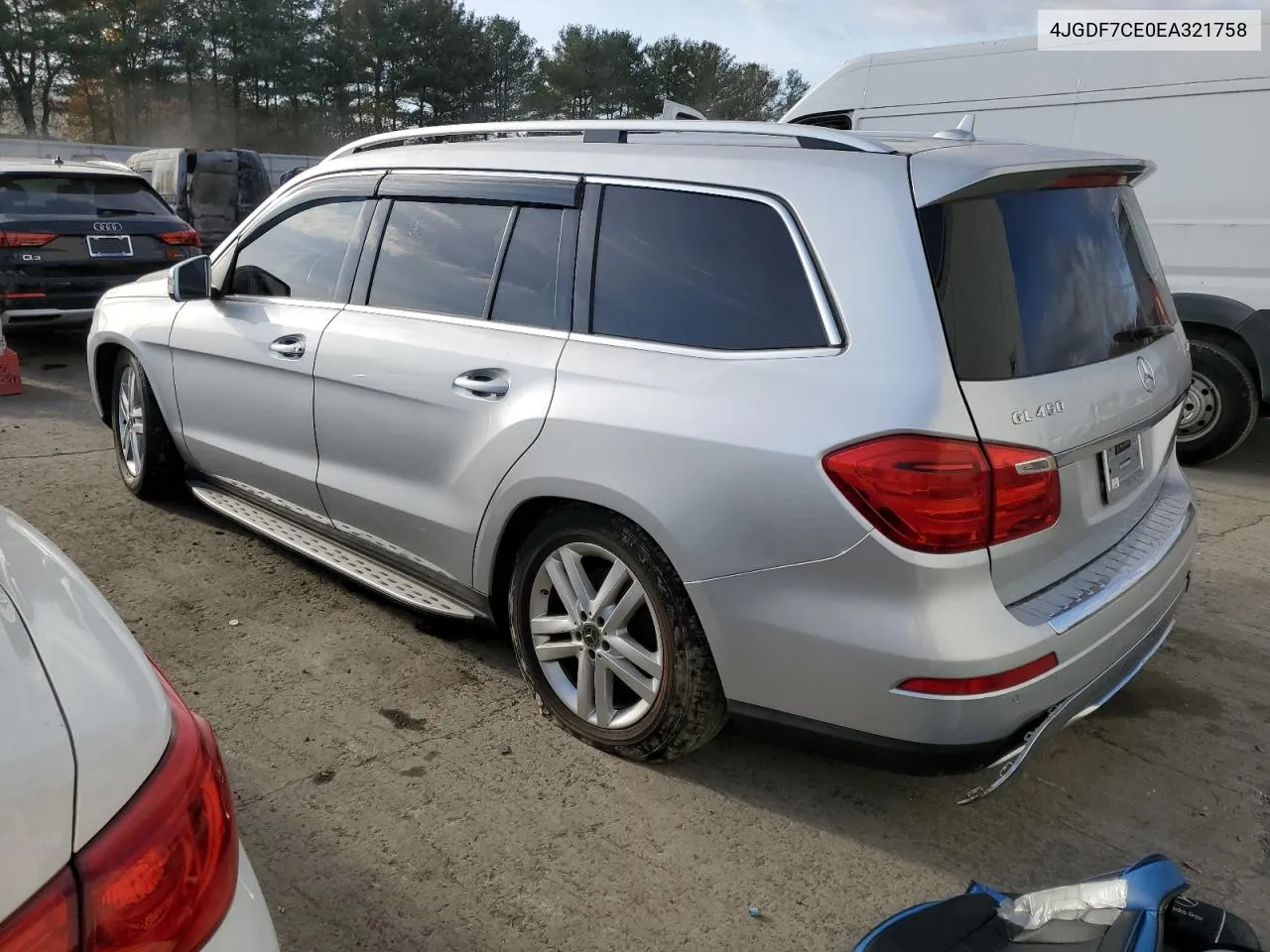 2014 Mercedes-Benz Gl 450 4Matic VIN: 4JGDF7CE0EA321758 Lot: 78299774