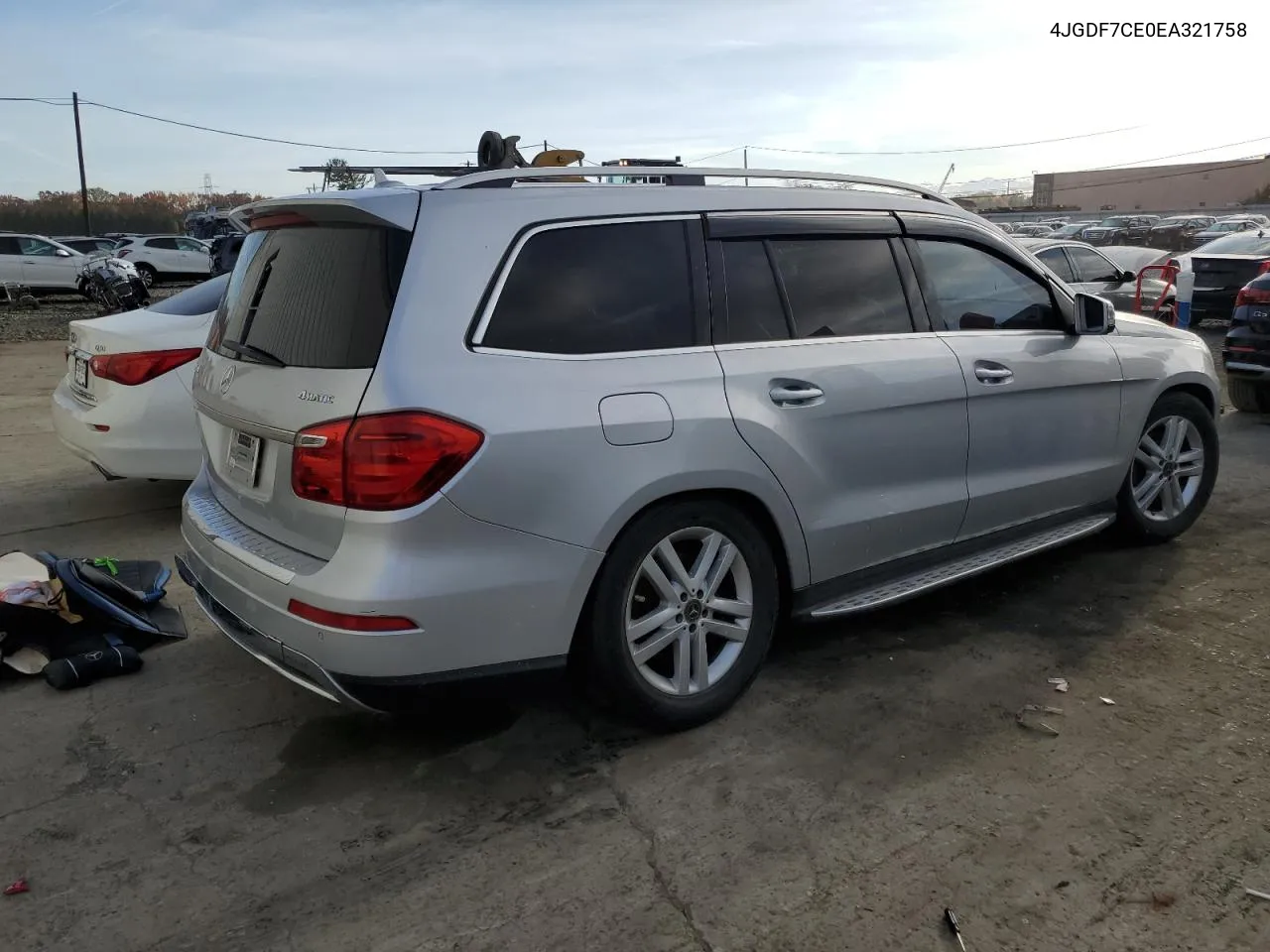 2014 Mercedes-Benz Gl 450 4Matic VIN: 4JGDF7CE0EA321758 Lot: 78299774