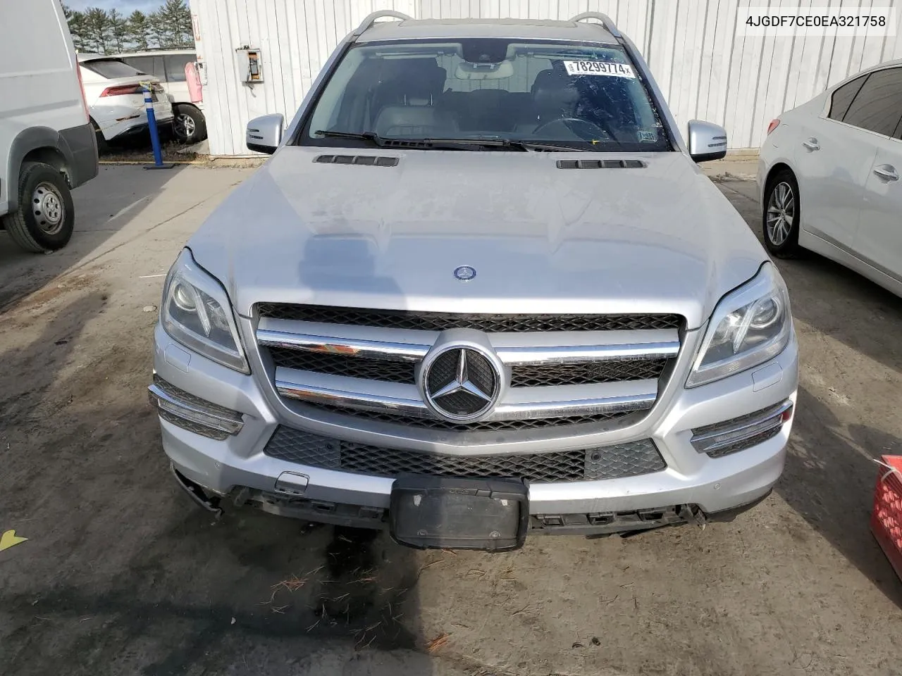 2014 Mercedes-Benz Gl 450 4Matic VIN: 4JGDF7CE0EA321758 Lot: 78299774