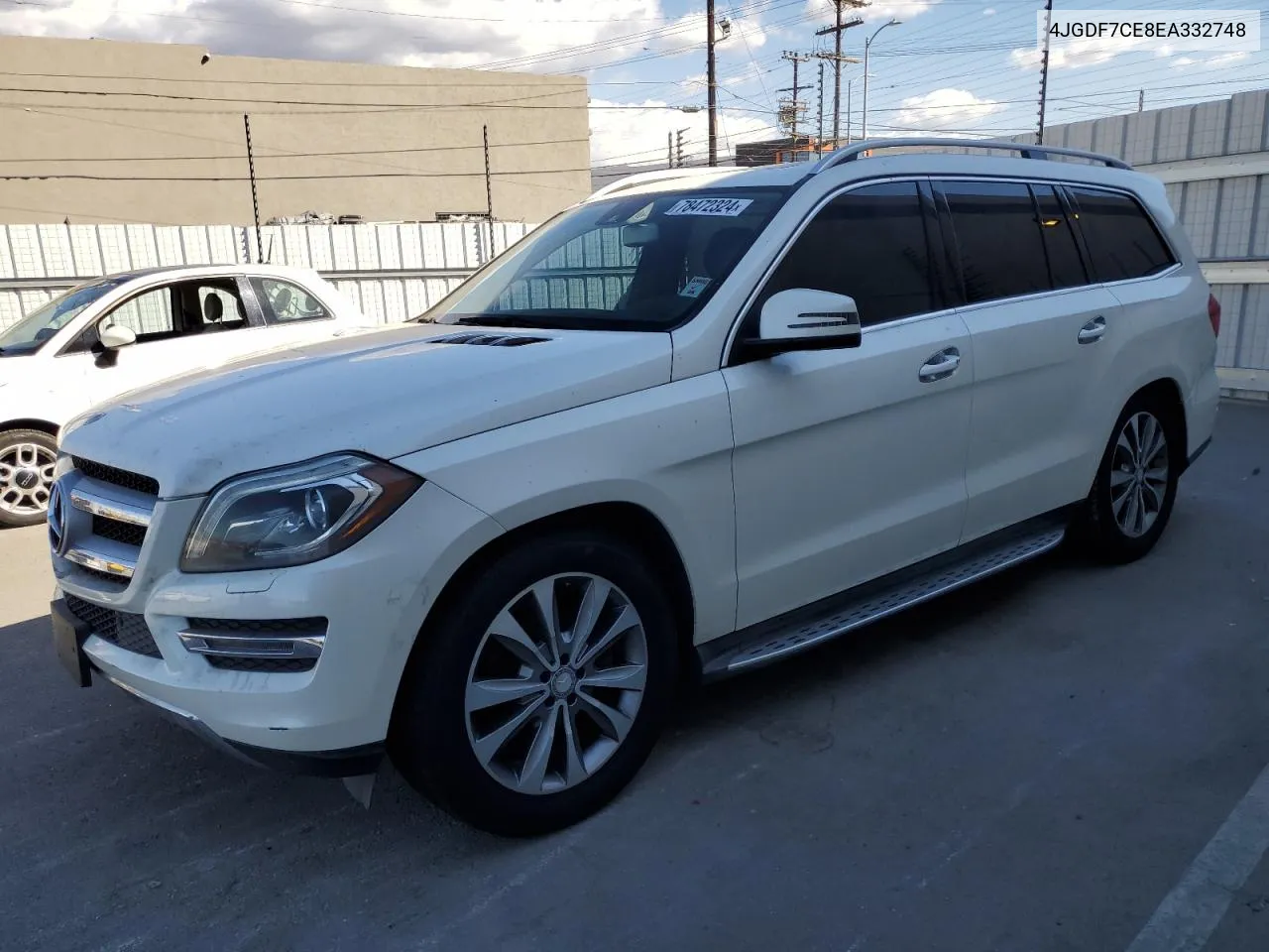 2014 Mercedes-Benz Gl 450 4Matic VIN: 4JGDF7CE8EA332748 Lot: 78472324