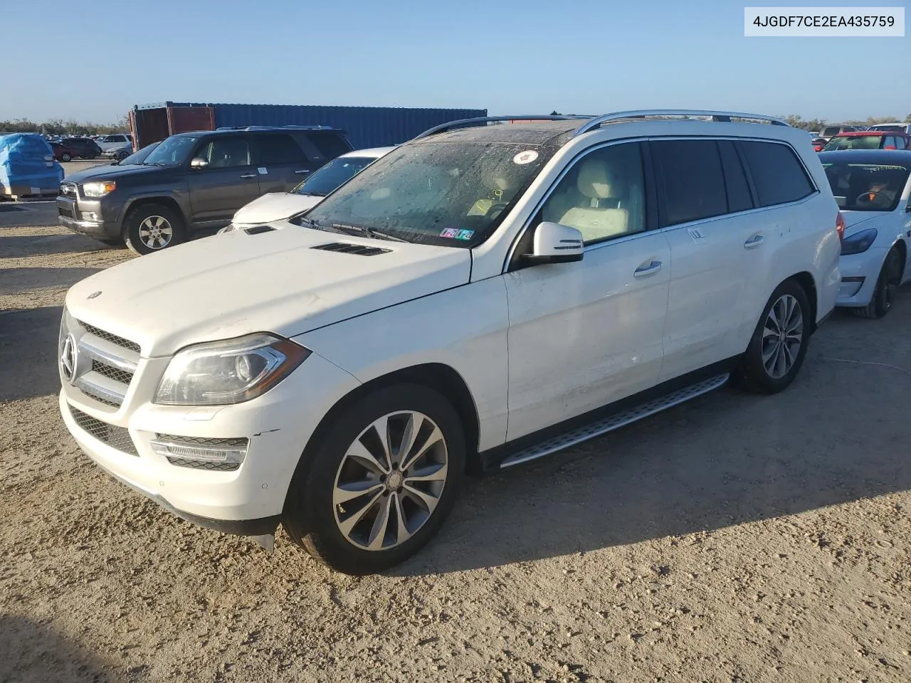 2014 Mercedes-Benz Gl 450 4Matic VIN: 4JGDF7CE2EA435759 Lot: 78753604