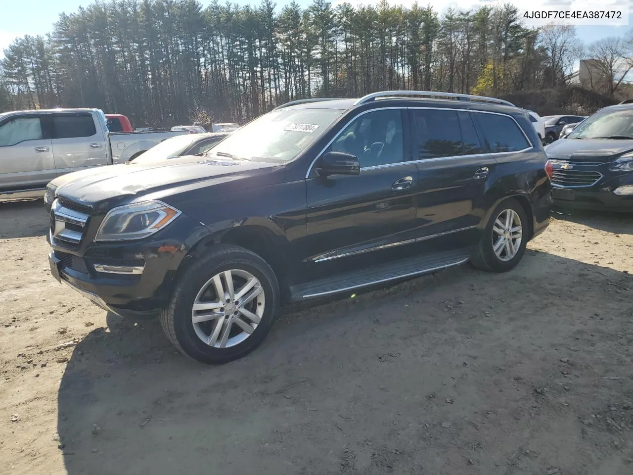 2014 Mercedes-Benz Gl 450 4Matic VIN: 4JGDF7CE4EA387472 Lot: 79217884