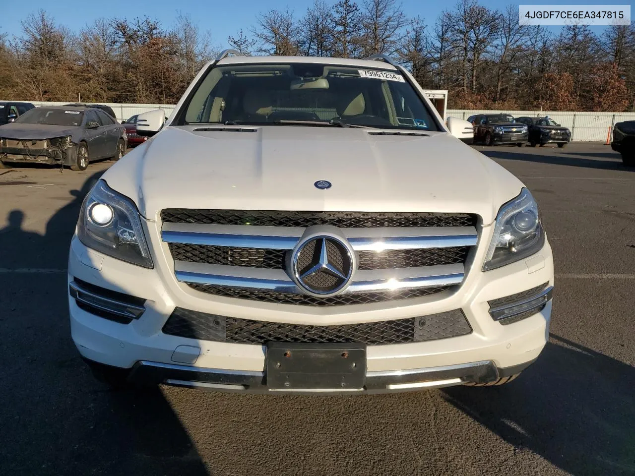 2014 Mercedes-Benz Gl 450 4Matic VIN: 4JGDF7CE6EA347815 Lot: 79961234