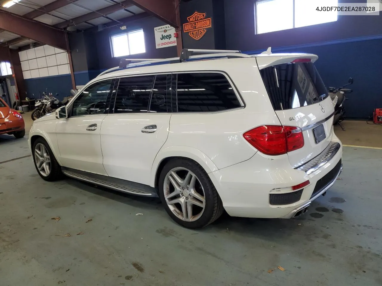 2014 Mercedes-Benz Gl 550 4Matic VIN: 4JGDF7DE2EA287028 Lot: 80915944