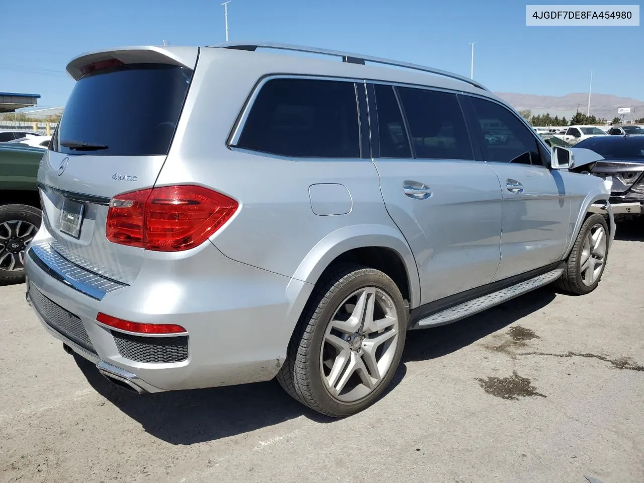 2015 Mercedes-Benz Gl 550 4Matic VIN: 4JGDF7DE8FA454980 Lot: 49632204