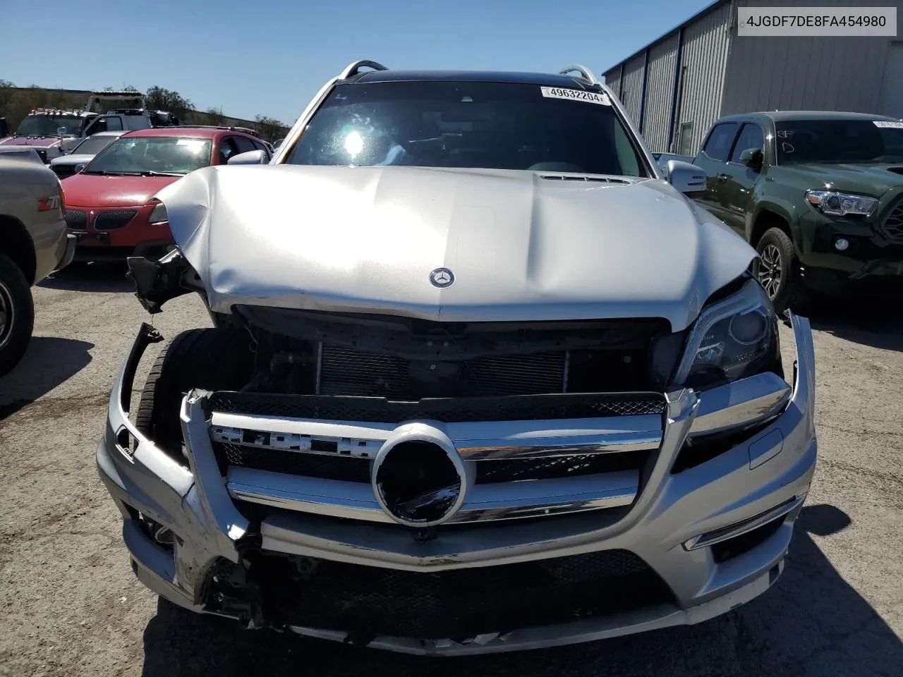 2015 Mercedes-Benz Gl 550 4Matic VIN: 4JGDF7DE8FA454980 Lot: 49632204