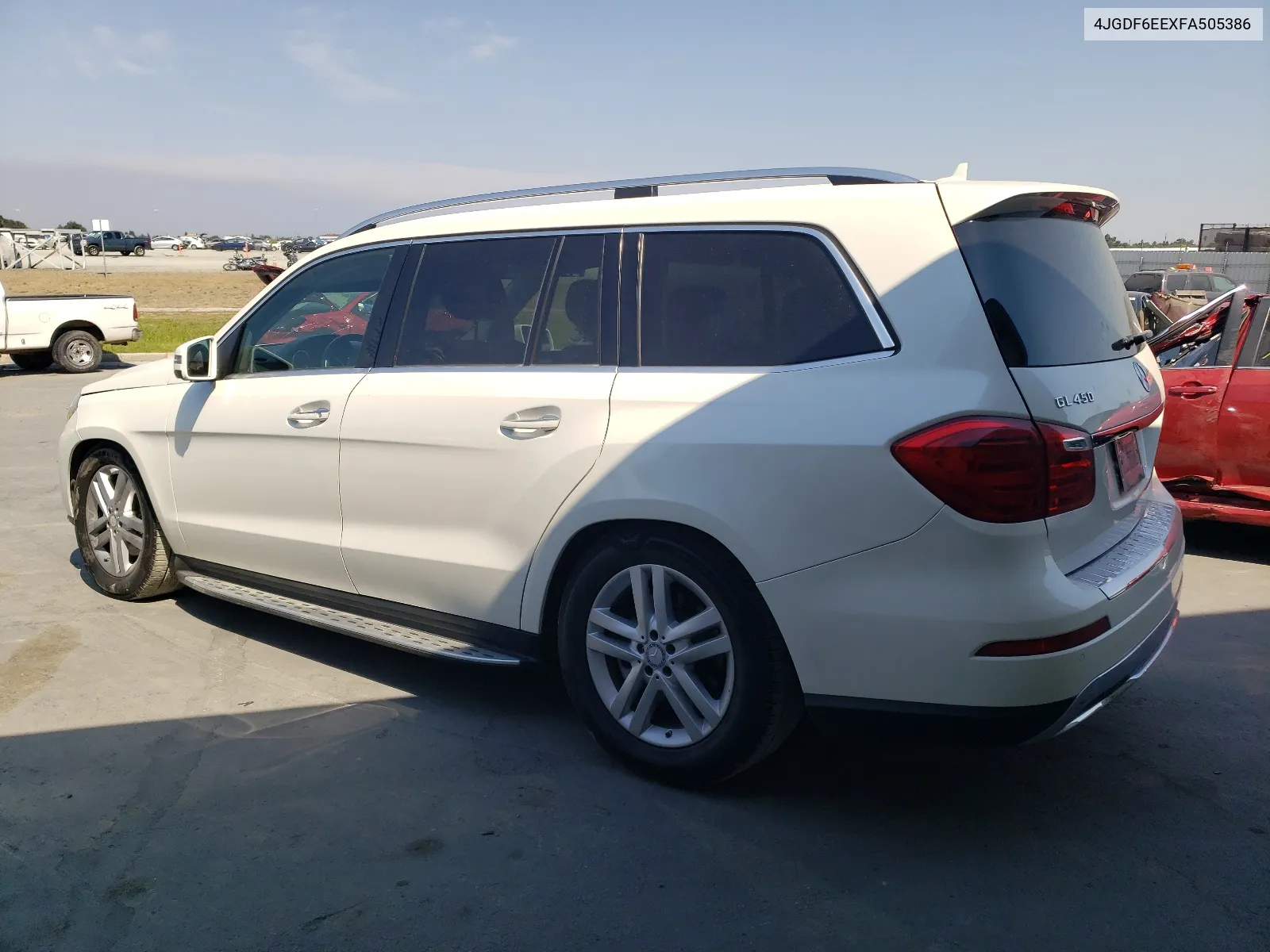 2015 Mercedes-Benz Gl 450 4Matic VIN: 4JGDF6EEXFA505386 Lot: 62853594