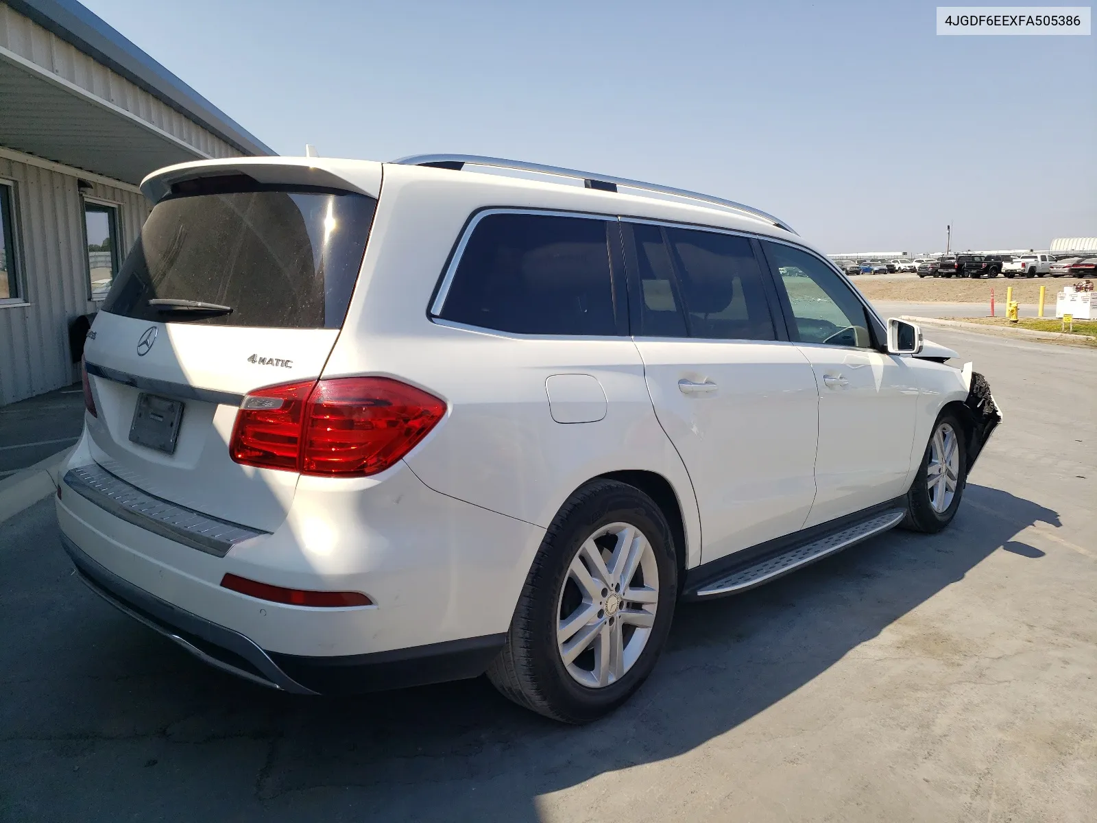 2015 Mercedes-Benz Gl 450 4Matic VIN: 4JGDF6EEXFA505386 Lot: 62853594