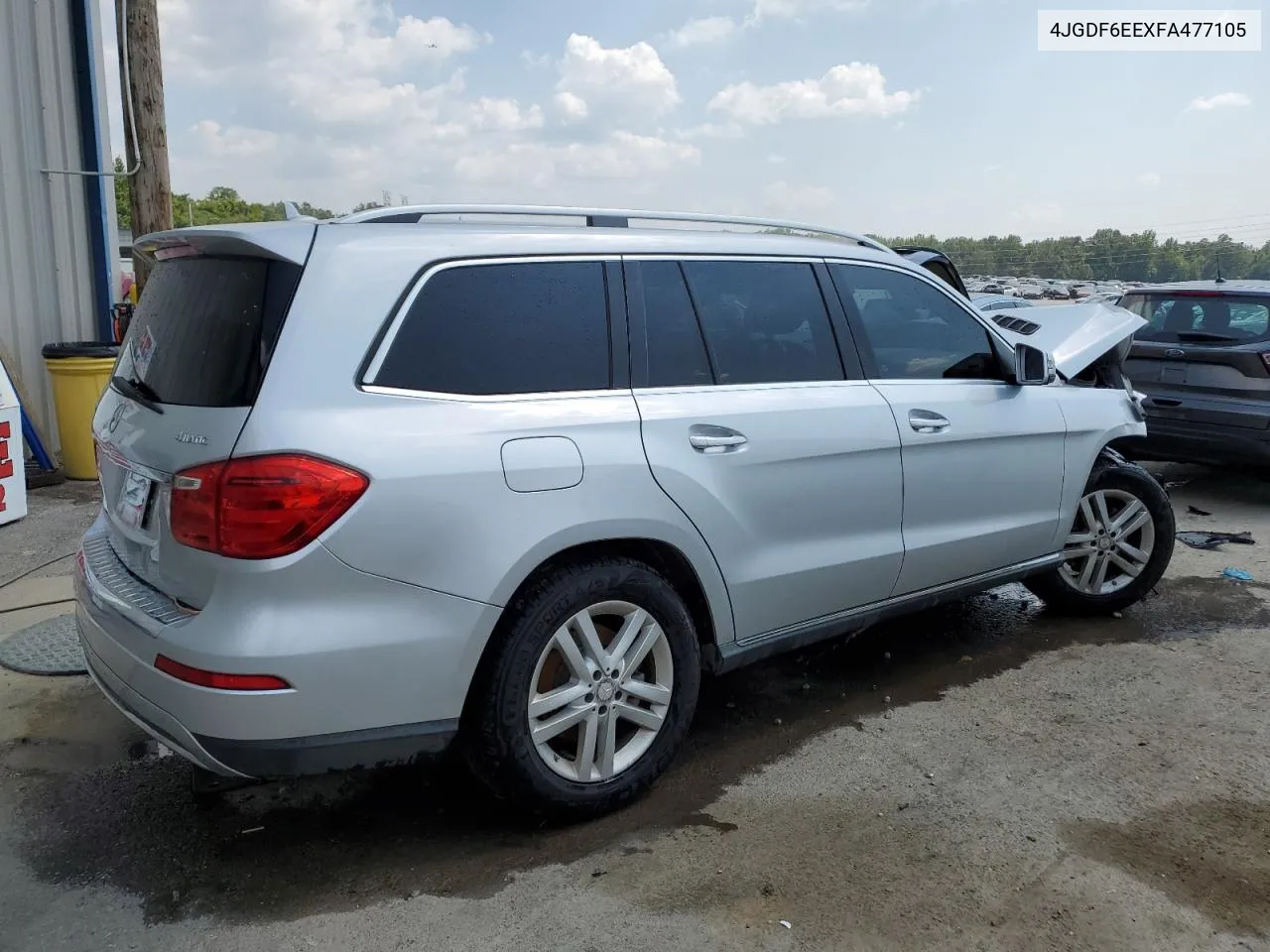 2015 Mercedes-Benz Gl 450 4Matic VIN: 4JGDF6EEXFA477105 Lot: 65751514