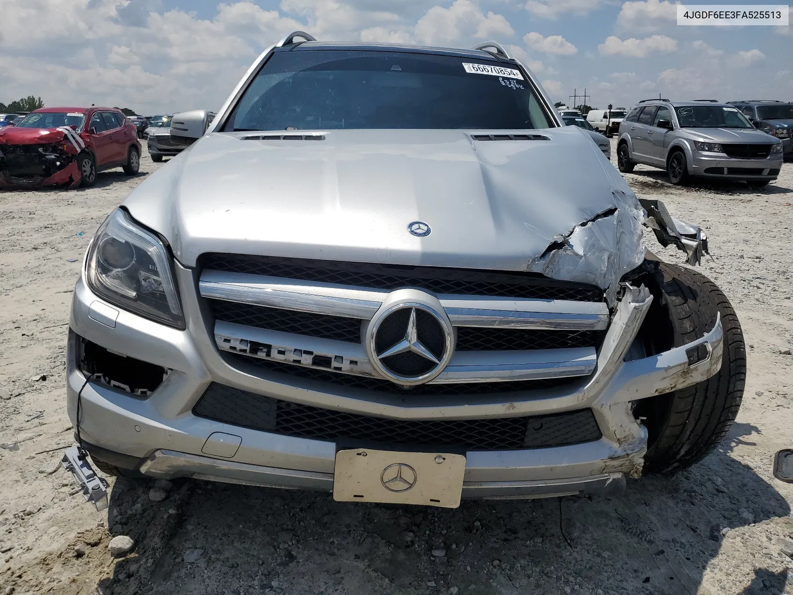 2015 Mercedes-Benz Gl 450 4Matic VIN: 4JGDF6EE3FA525513 Lot: 66670854