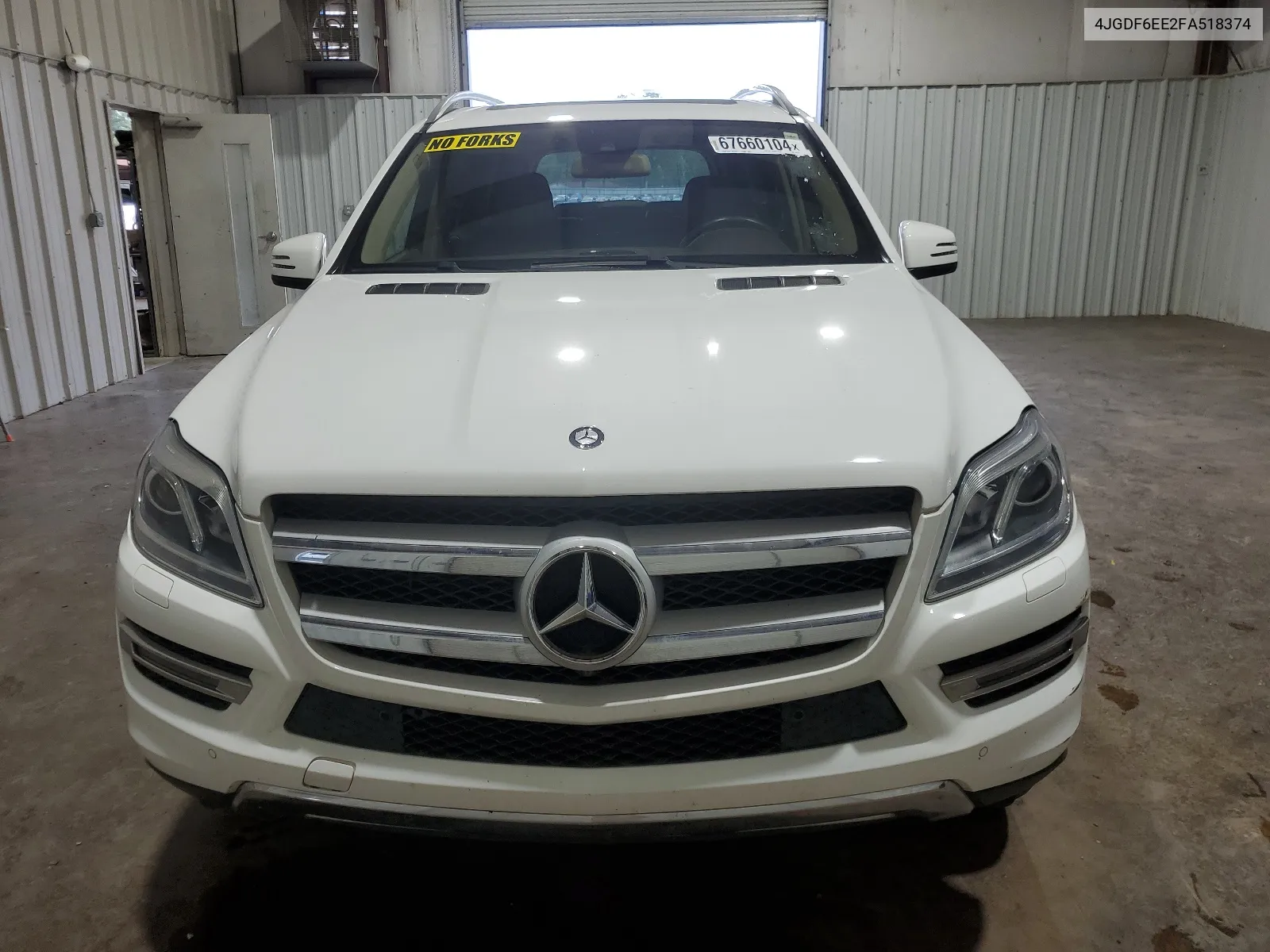 2015 Mercedes-Benz Gl 450 4Matic VIN: 4JGDF6EE2FA518374 Lot: 67660104