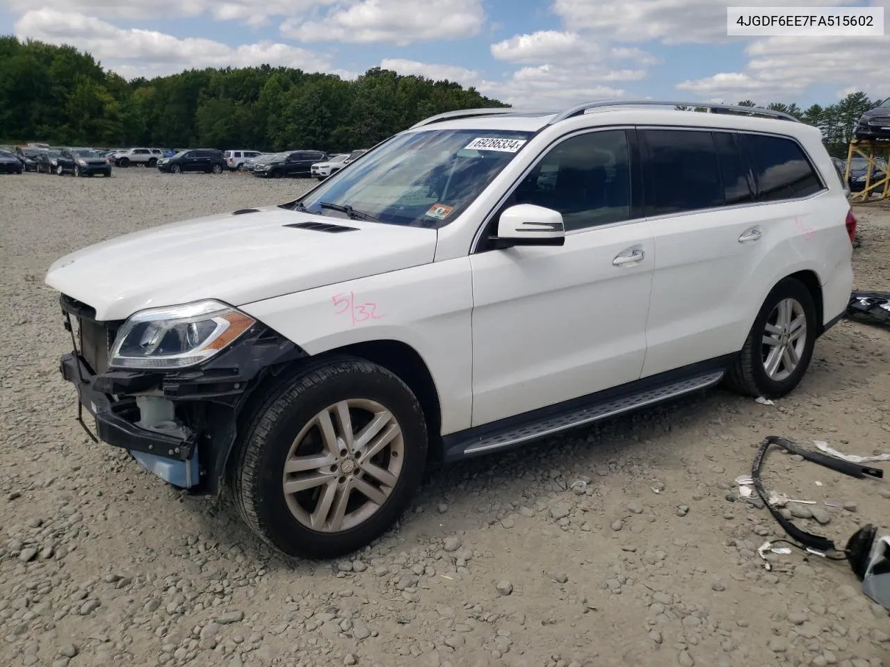 2015 Mercedes-Benz Gl 450 4Matic VIN: 4JGDF6EE7FA515602 Lot: 69286334