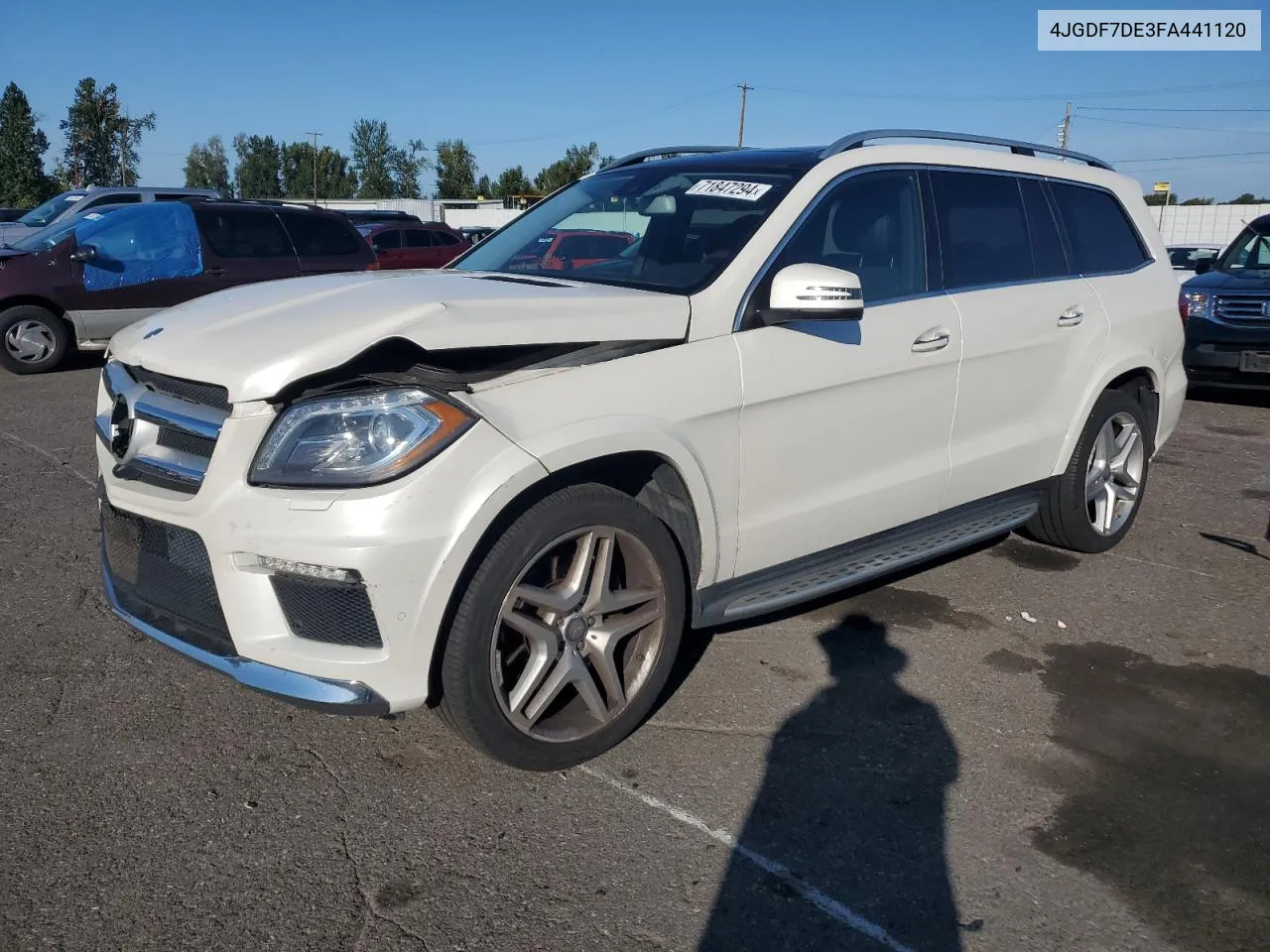 2015 Mercedes-Benz Gl 550 4Matic VIN: 4JGDF7DE3FA441120 Lot: 71847294