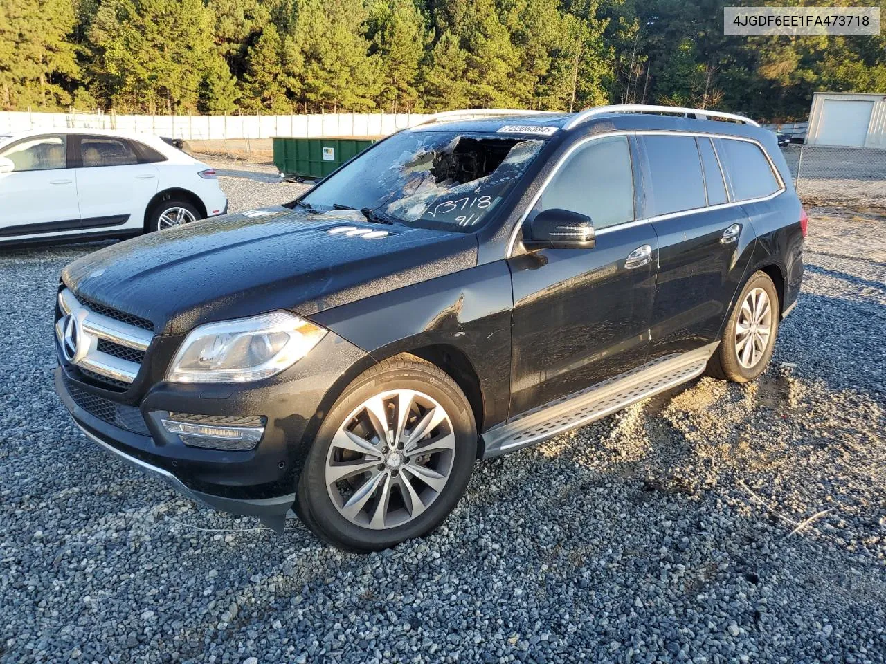 2015 Mercedes-Benz Gl 450 4Matic VIN: 4JGDF6EE1FA473718 Lot: 72206384