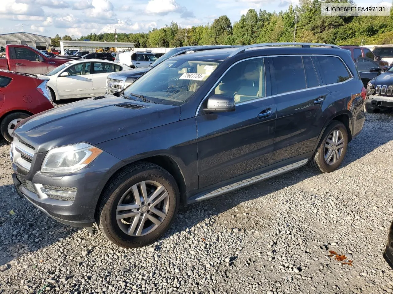 2015 Mercedes-Benz Gl 450 4Matic VIN: 4JGDF6EE1FA497131 Lot: 72607724