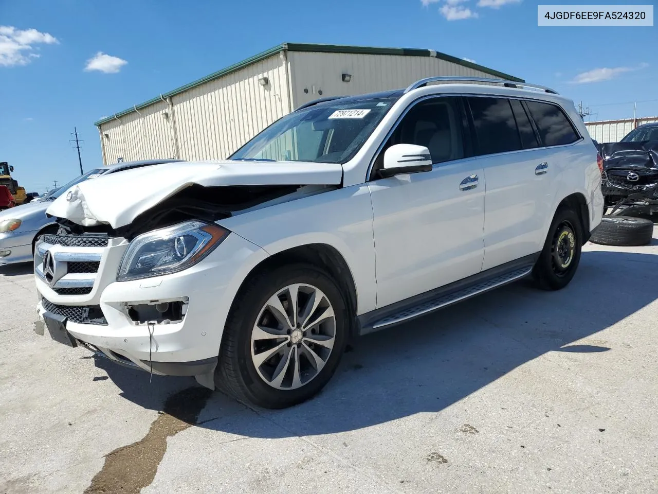 2015 Mercedes-Benz Gl 450 4Matic VIN: 4JGDF6EE9FA524320 Lot: 72971214