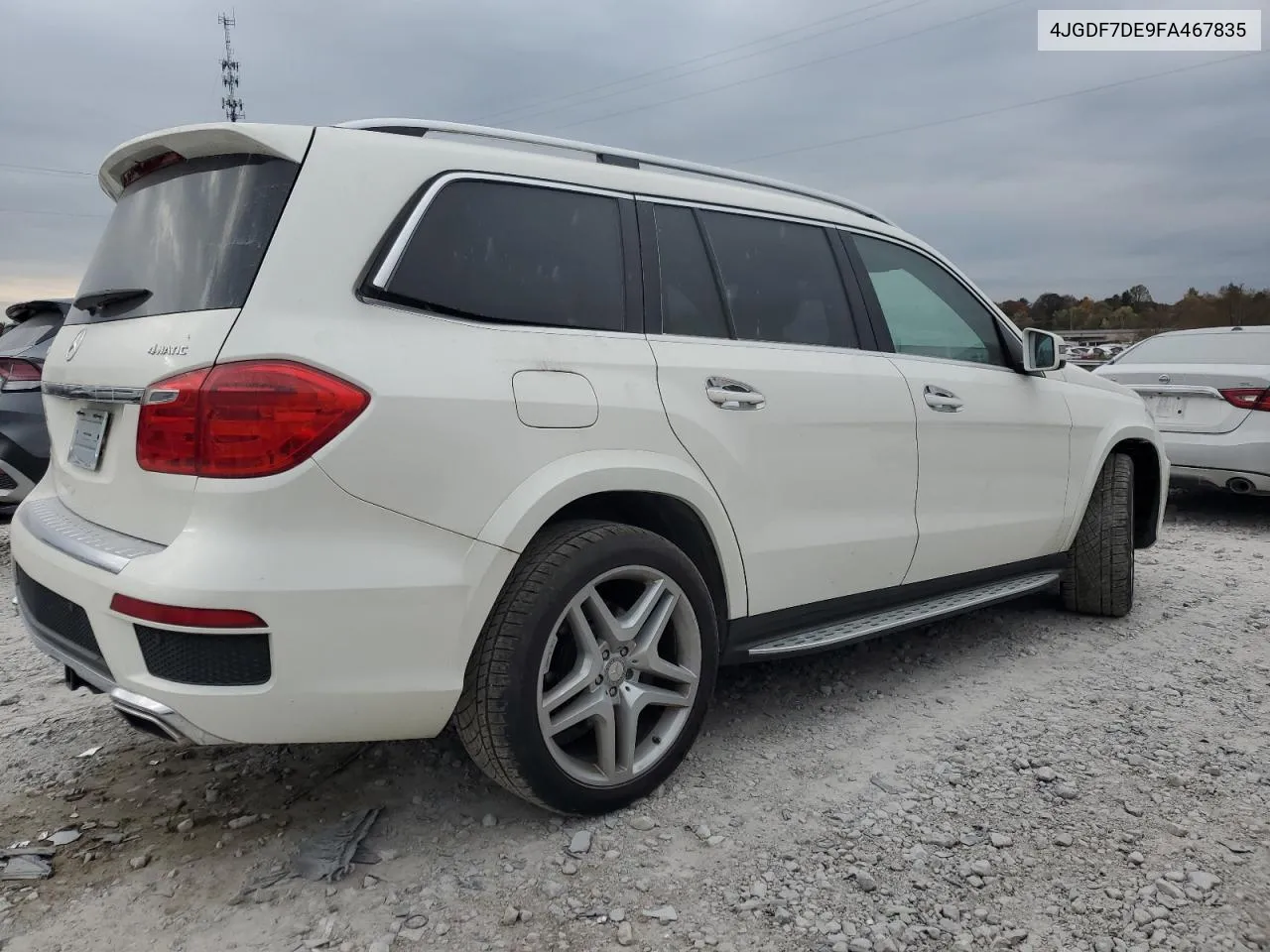 2015 Mercedes-Benz Gl 550 4Matic VIN: 4JGDF7DE9FA467835 Lot: 74236834