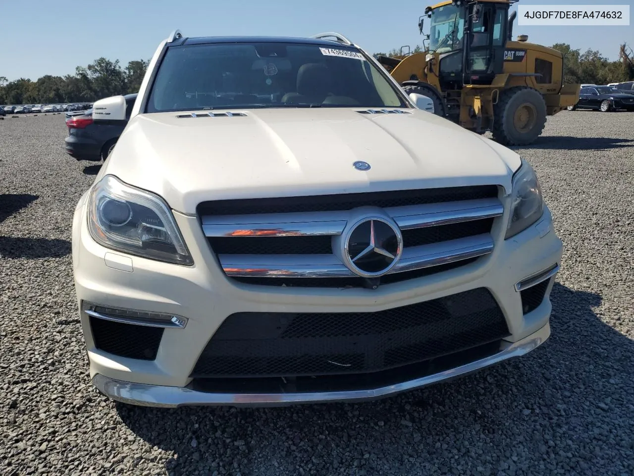 2015 Mercedes-Benz Gl 550 4Matic VIN: 4JGDF7DE8FA474632 Lot: 74369504