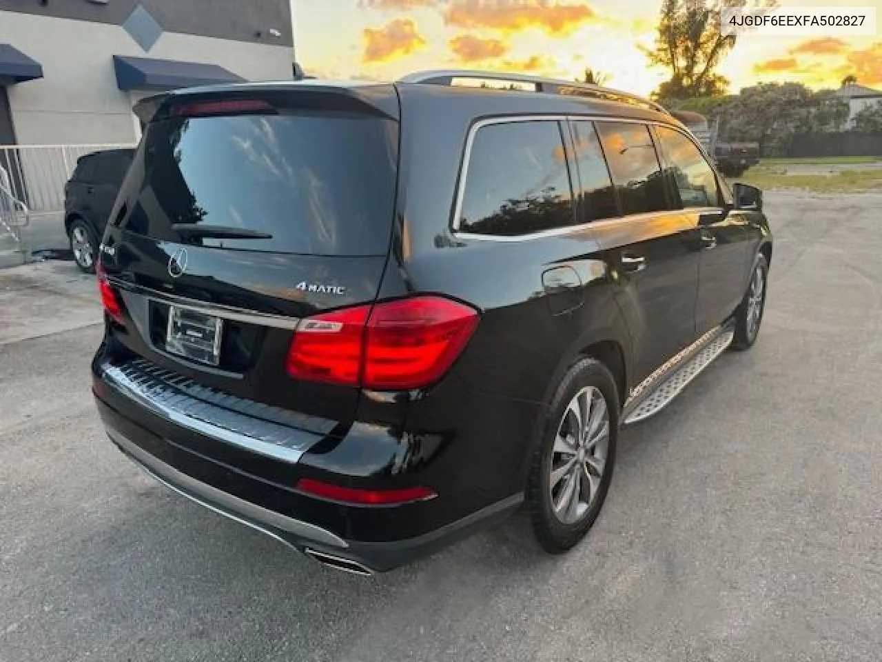 2015 Mercedes-Benz Gl 450 4Matic VIN: 4JGDF6EEXFA502827 Lot: 74401904