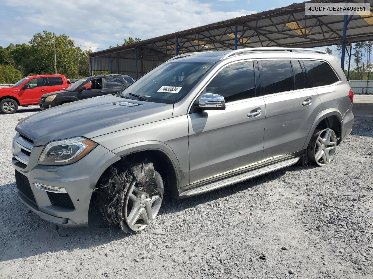 2015 Mercedes-Benz Gl 550 4Matic VIN: 4JGDF7DE2FA498361 Lot: 74493834