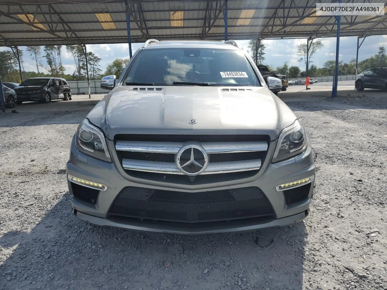 2015 Mercedes-Benz Gl 550 4Matic VIN: 4JGDF7DE2FA498361 Lot: 74493834