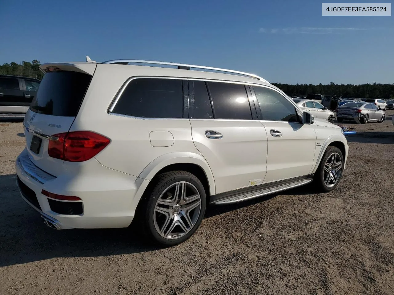 2015 Mercedes-Benz Gl 63 Amg VIN: 4JGDF7EE3FA585524 Lot: 74968724