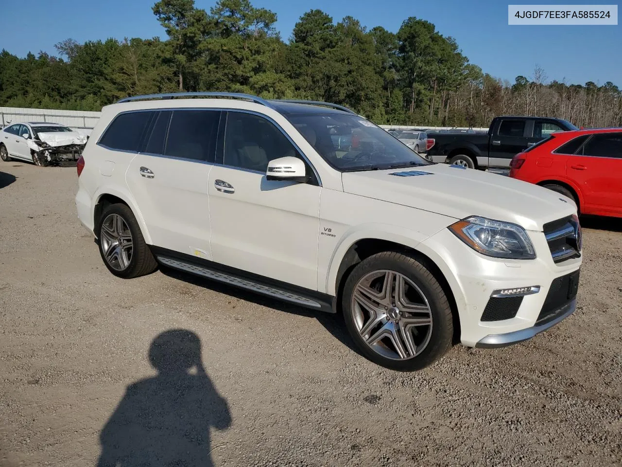 2015 Mercedes-Benz Gl 63 Amg VIN: 4JGDF7EE3FA585524 Lot: 74968724