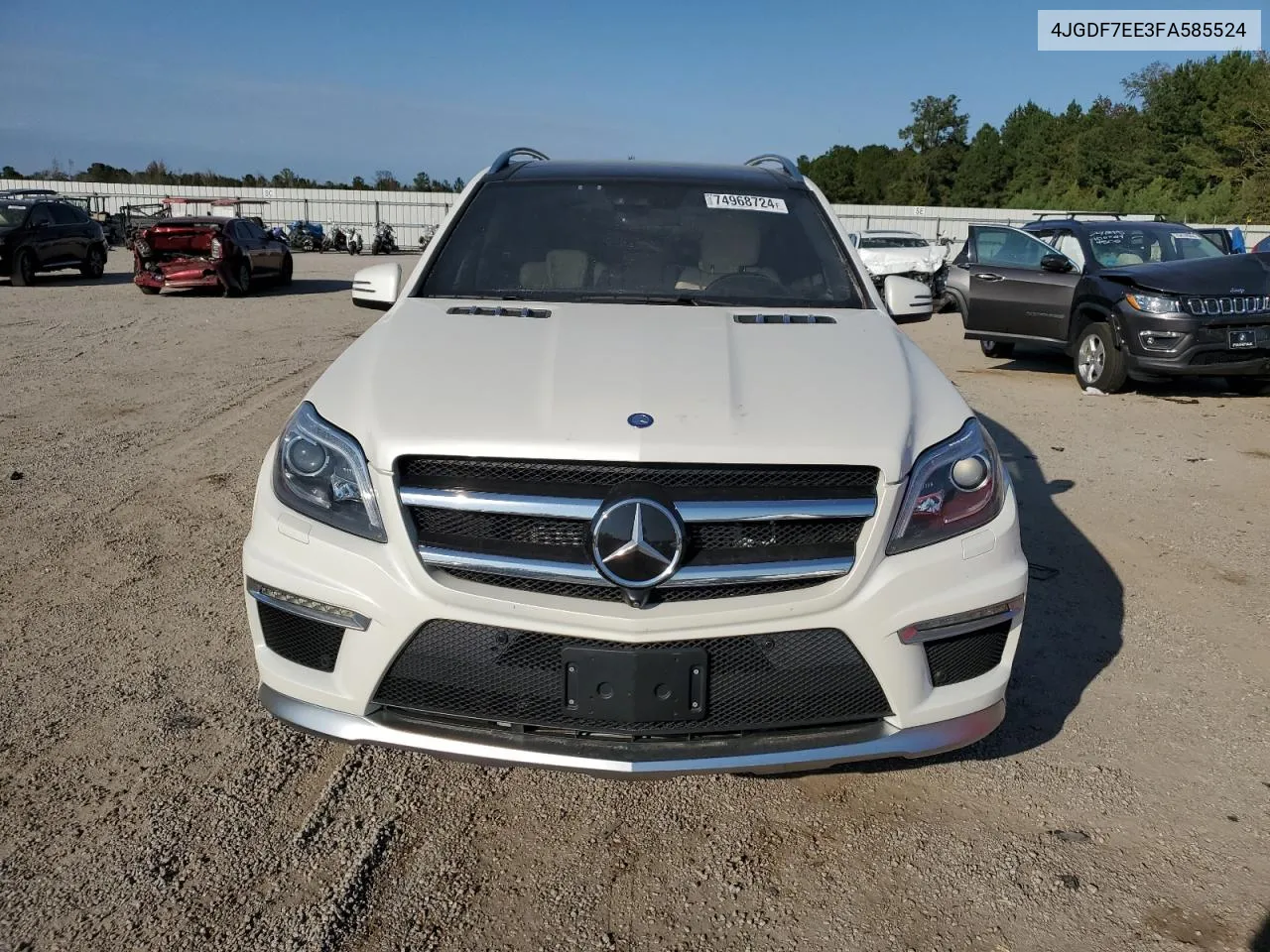 2015 Mercedes-Benz Gl 63 Amg VIN: 4JGDF7EE3FA585524 Lot: 74968724