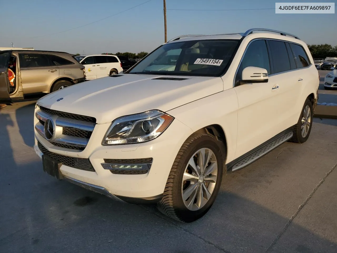 2015 Mercedes-Benz Gl 450 4Matic VIN: 4JGDF6EE7FA609897 Lot: 75491154