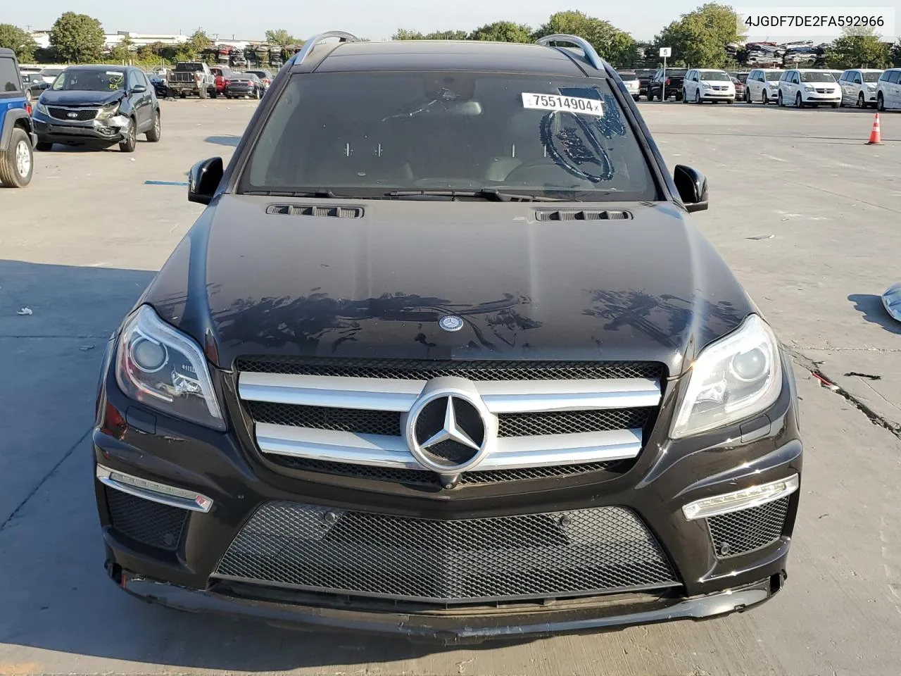 2015 Mercedes-Benz Gl 550 4Matic VIN: 4JGDF7DE2FA592966 Lot: 75514904