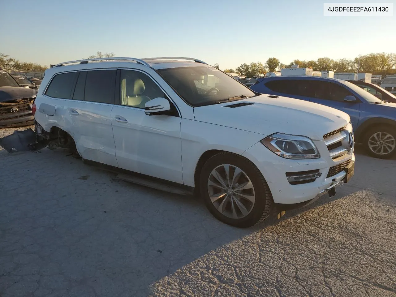 2015 Mercedes-Benz Gl 450 4Matic VIN: 4JGDF6EE2FA611430 Lot: 75868204