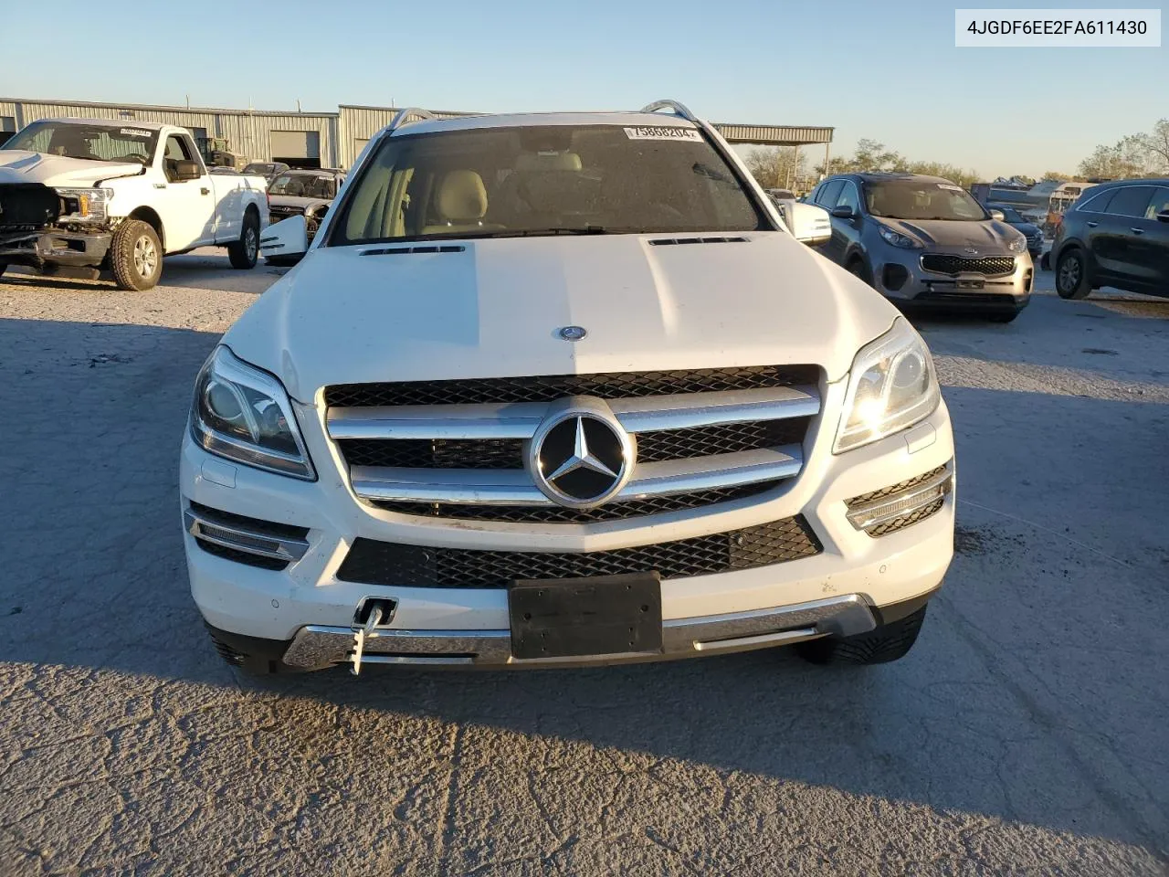 2015 Mercedes-Benz Gl 450 4Matic VIN: 4JGDF6EE2FA611430 Lot: 75868204