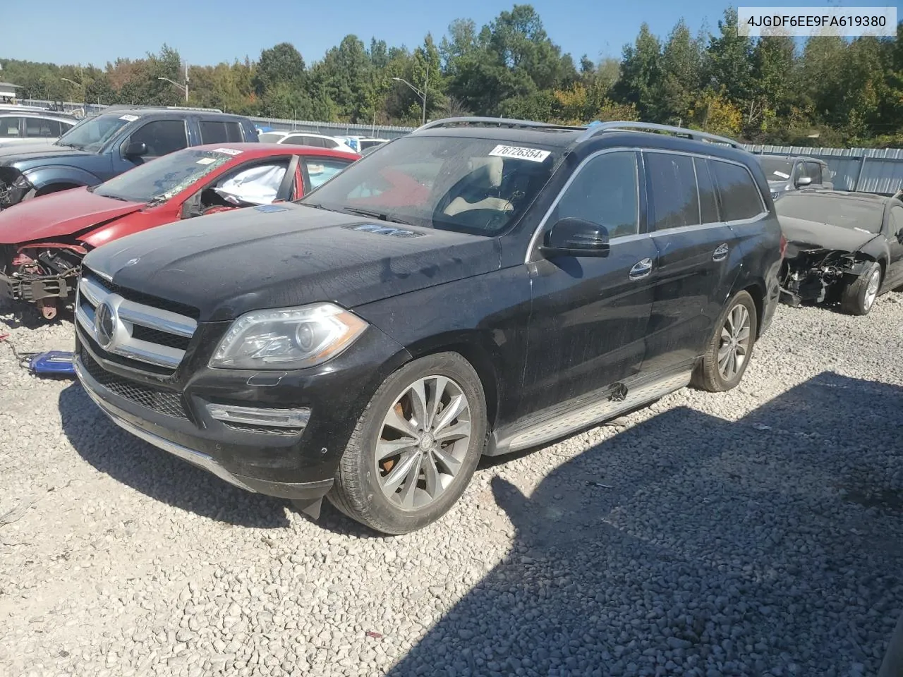 2015 Mercedes-Benz Gl 450 4Matic VIN: 4JGDF6EE9FA619380 Lot: 76726354