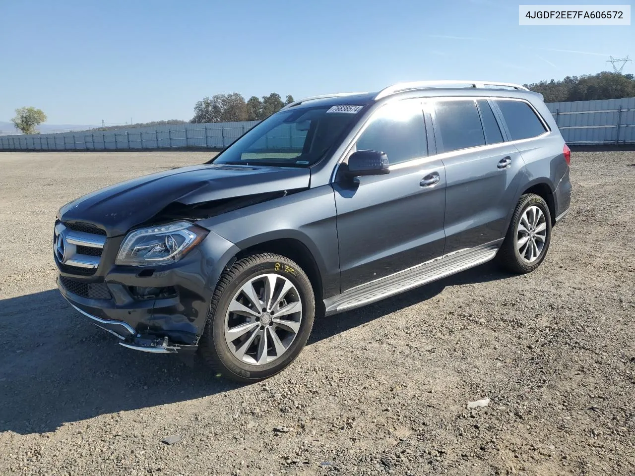 2015 Mercedes-Benz Gl 350 Bluetec VIN: 4JGDF2EE7FA606572 Lot: 76838574