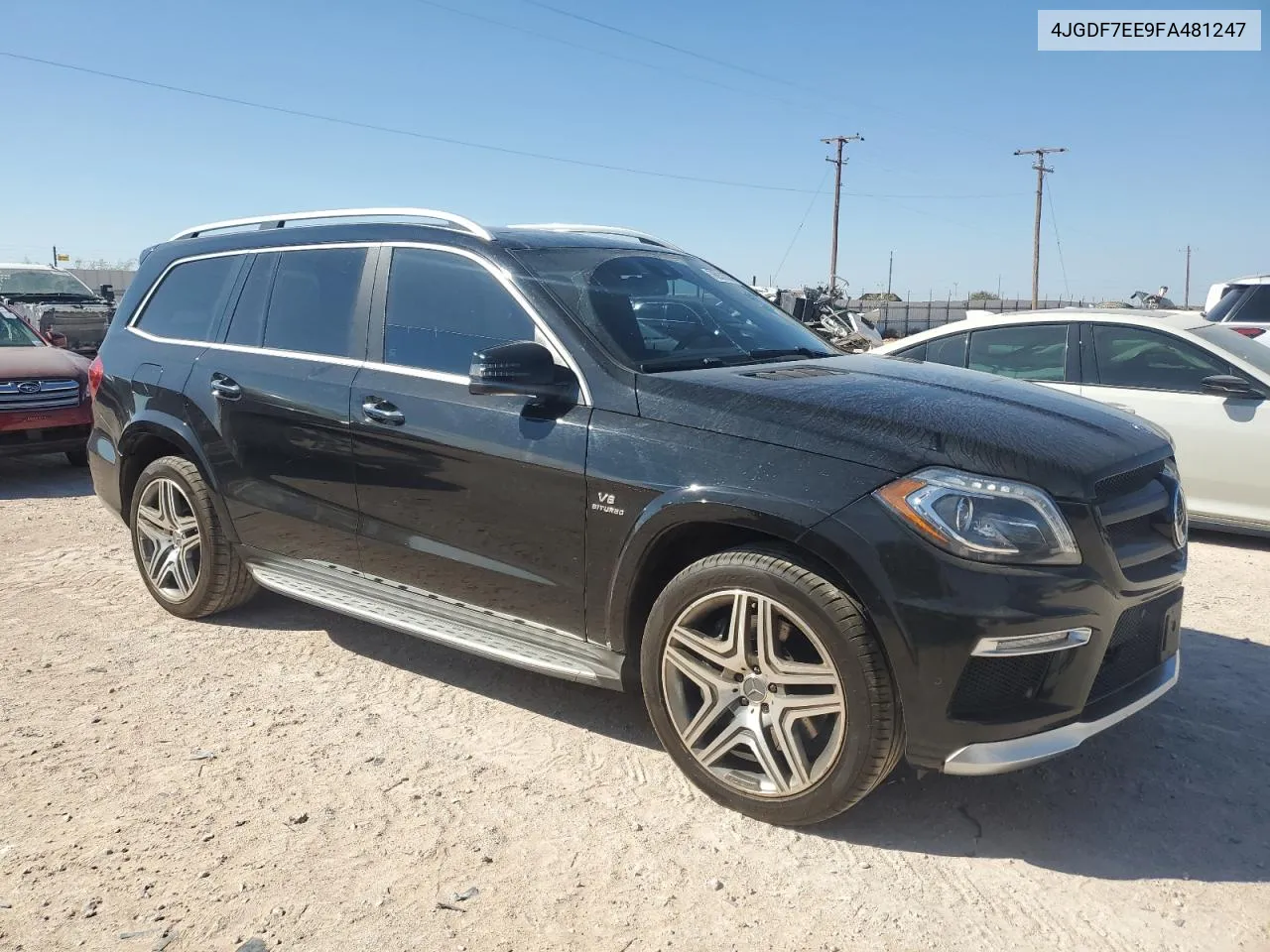 2015 Mercedes-Benz Gl 63 Amg VIN: 4JGDF7EE9FA481247 Lot: 76931034